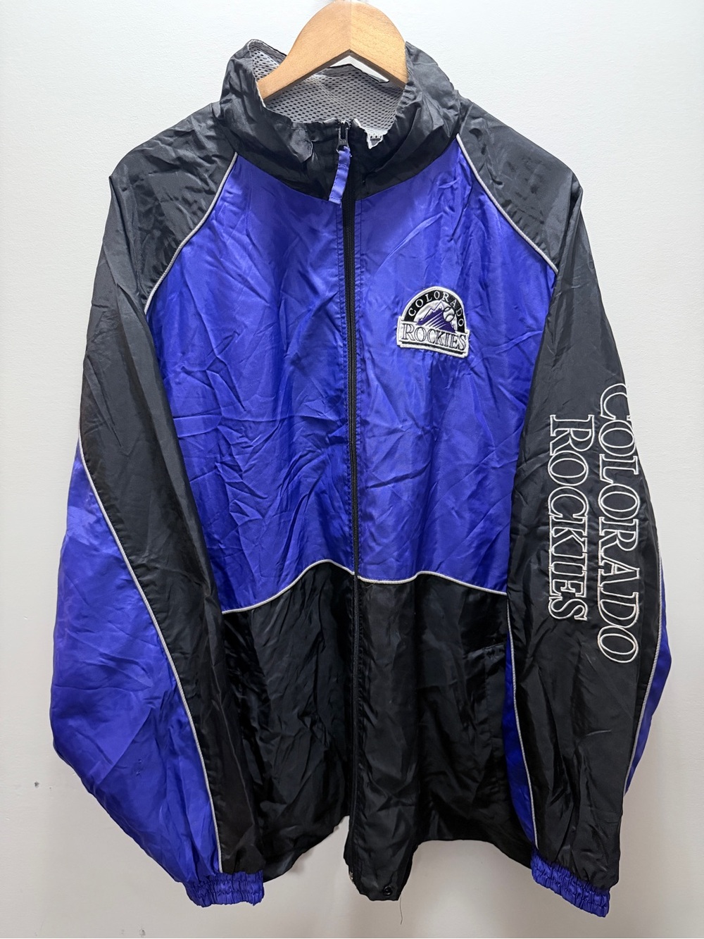 Vintage 90s Colorado Rockies G-III by Carl Banks Windbreaker Jacket S-XXL 32x30